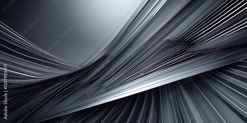 Poster a refined geometric background with ultra-thin diagonal and horizontal lines forming an intricate la