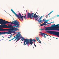 Obraz premium Colorful Light Explosion 