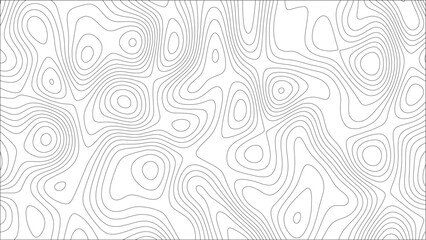 Abstract wavy topographic Lines map with seamless contour lines. Relief contour of terrain. Topographic map pattern. Geographic mountain relief. contours topography stylized height lines map