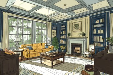 Sure, here are even more detailed prompt sentences across various interior design styles 