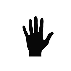 hand silhouette vector