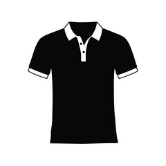 black t shirt on a white background