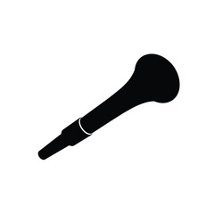black brush isolated on white