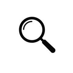 magnifying glass isolated on white