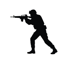 silhouette of a soldier