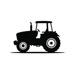 tractor isolated on white