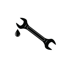 wrench isolated on white
