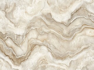 Beige and Cream Marble Texture with Swirling Veins