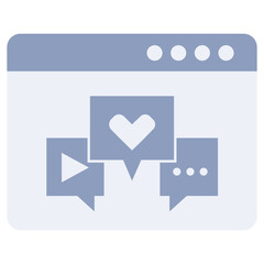 Digital Marketing Flat Icon Style Icon, Business and Marketing Flat Icon Style Icon