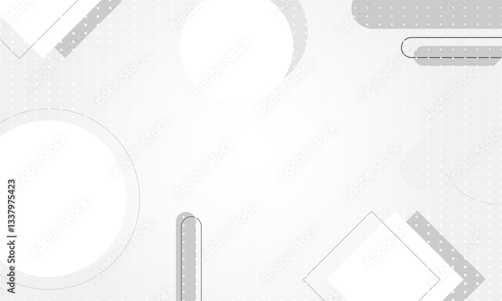 Wall mural black and white modern square lines pattern dot style background vector design