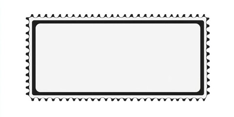 Obraz premium A white box with black borders