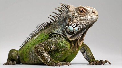 Obraz premium Beautiful iguana Clipart isolated