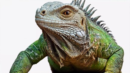 Obraz premium Beautiful iguana Clipart isolated