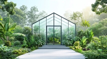 Greenhouse ecology concept 