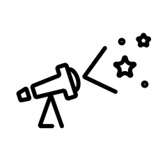 telescope vector icon