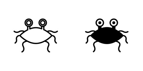 Spaghetti Monster Flying flat Icons in line outline and flat solid style on white background
