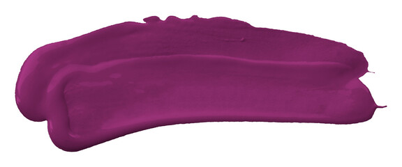 Dark purple brush isolated on transparent background