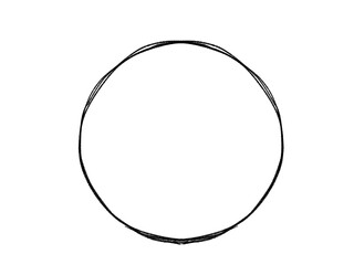 手描き　フレーム　鉛筆　黒