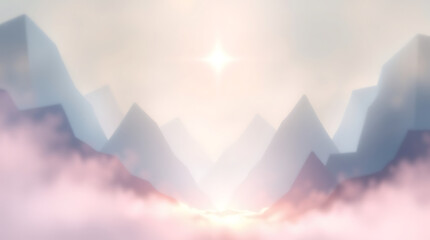 sunrise in the mountains