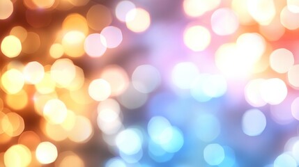 Obraz premium Abstract bokeh lights in warm and cool tones