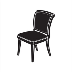 A Chair Silhouette vector