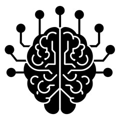 Modern Artificial Intelligence Symbols for Digital and Tech Projects
