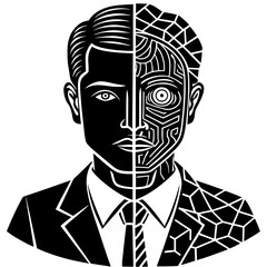 Modern Artificial Intelligence Symbols for Digital and Tech Projects
