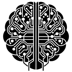 Modern Artificial Intelligence Symbols for Digital and Tech Projects
