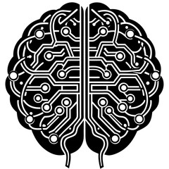 Modern Artificial Intelligence Symbols for Digital and Tech Projects
