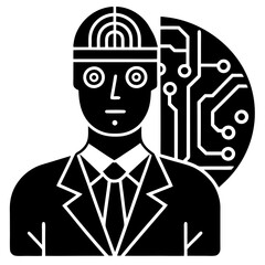 Modern Artificial Intelligence Symbols for Digital and Tech Projects
