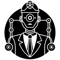 Modern Artificial Intelligence Symbols for Digital and Tech Projects
