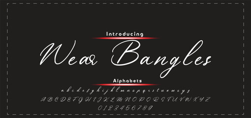 signature Font Calligraphy Logotype Script Brush Font Type Font lettering handwritten