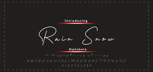 signature Font Calligraphy Logotype Script Brush Font Type Font lettering handwritten