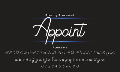 signature Font Calligraphy Logotype Script Brush Font Type Font lettering handwritten