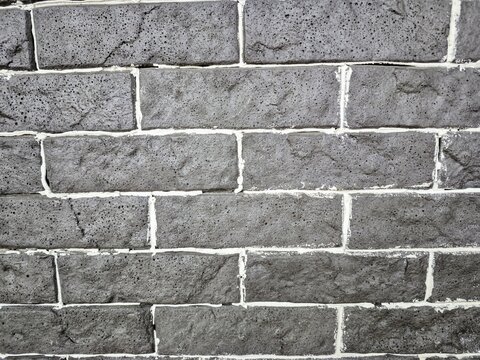 black brick wall