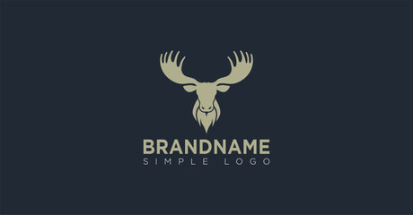 MInimal Moose Elk Logo