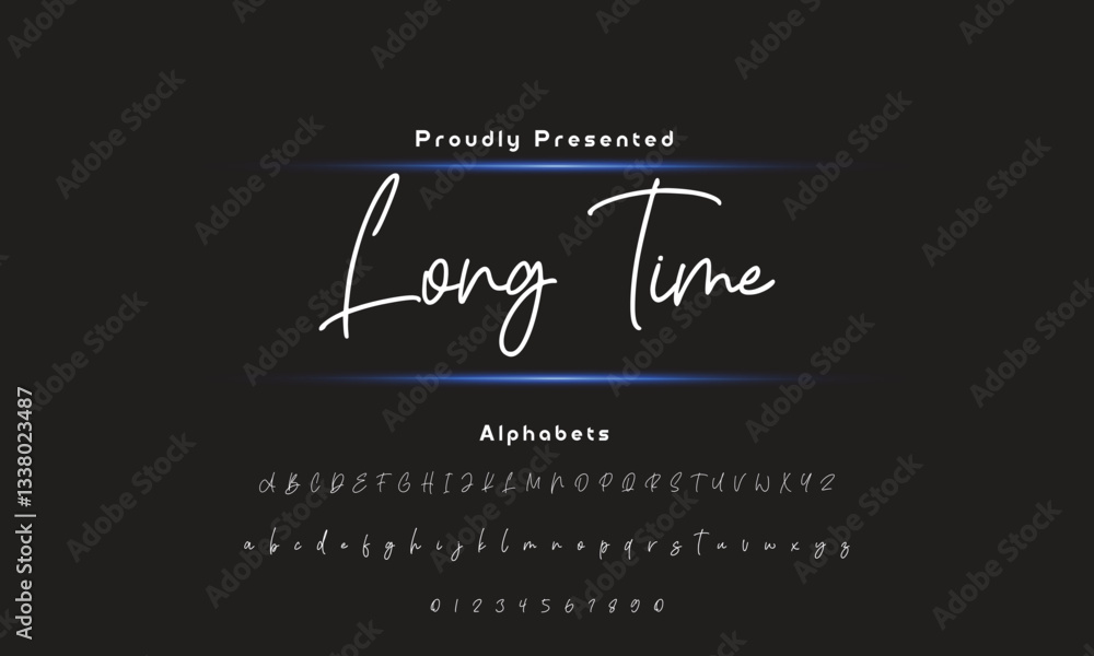 Poster signature font calligraphy logotype script brush font type font lettering handwritten