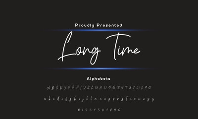 signature Font Calligraphy Logotype Script Brush Font Type Font lettering handwritten