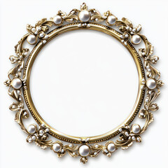 vintage frame with gold