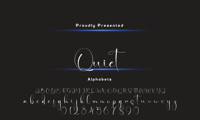 signature Font Calligraphy Logotype Script Brush Font Type Font lettering handwritten