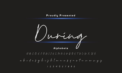 signature Font Calligraphy Logotype Script Brush Font Type Font lettering handwritten