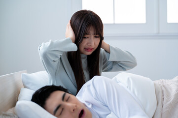 いびきに悩まされる日本人女性