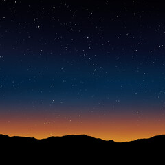 starry desert sky at dusk © Richard Marx