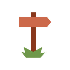 blank wooden signboards vector illustration. brown signpost vector illustration 