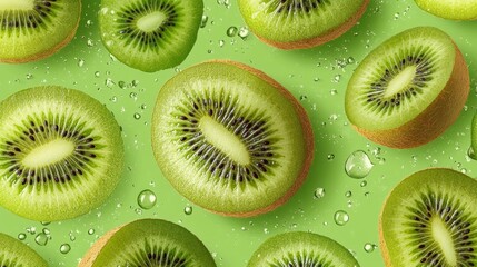 Fototapeta premium Kiwi fruit background