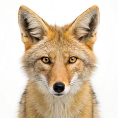 Fototapeta premium Close up View of a Scavenging Golden Jackal in the Desert During Low Light Conditions Generative AI