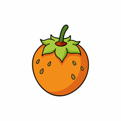 medlar fruit on white