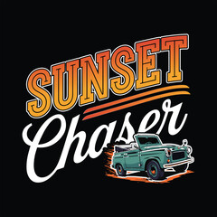 Summer-themed vector T-shirt design