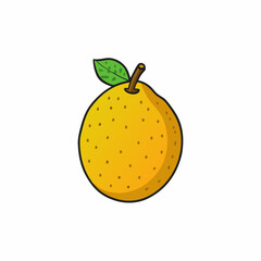 vector illustration of an ugli fruit
