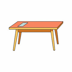 craft table isolated on white